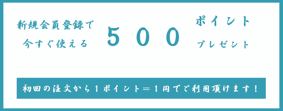 500円ポイント付与